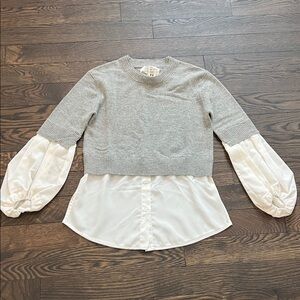 Brochu Walker Heather Gray Knit Top